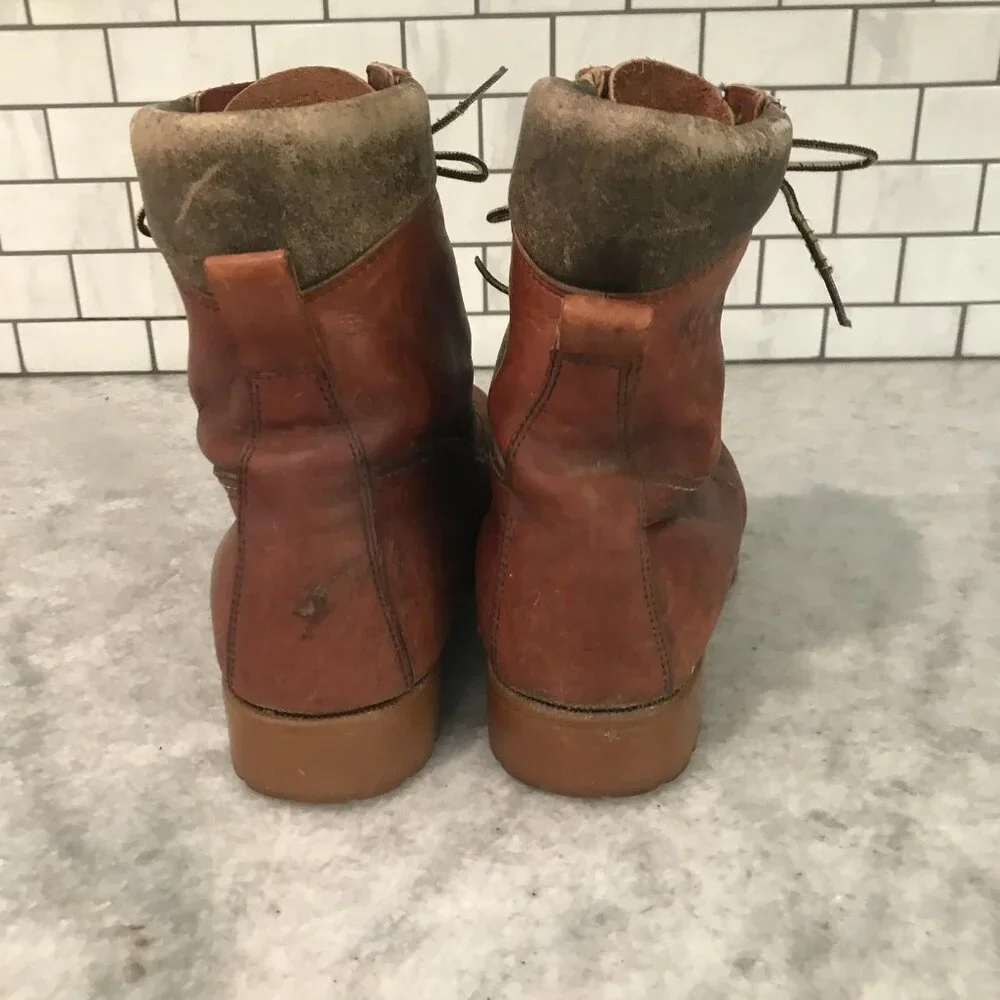 Herman Survivors Work Boots Mens Size 9 Brown Waterproof Insulated Leather